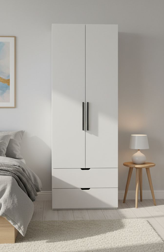 Шкафы двухдверные с полками